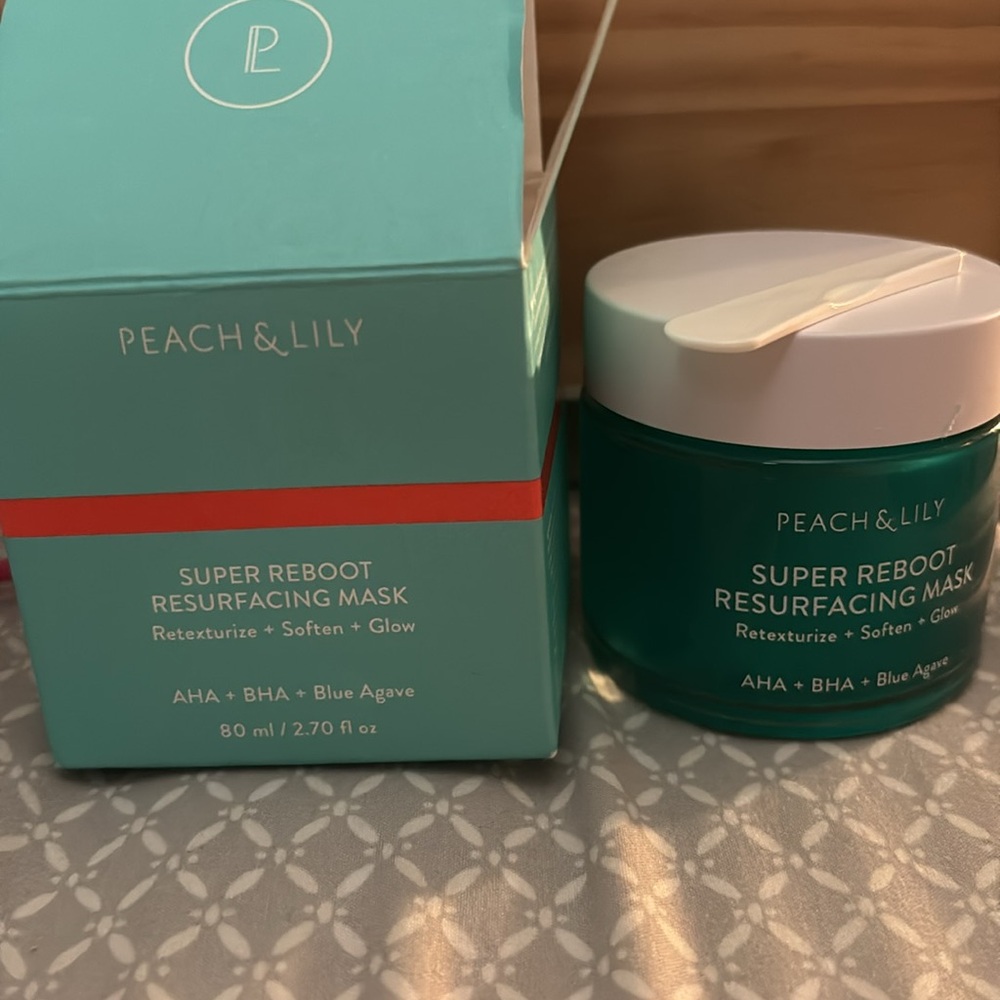 Peach & Lily Super Reboot Resurfacing Mask | AHA BHA Facial mask - new in box